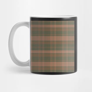 Light Academia Aesthetic Calan 2 Hand Drawn Textured Plaid Pattern Mug